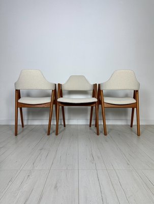 Danish Compass Dining Chairs in Teak by Kai Kristiansen for Sva Møbler, 1950s, Set of 6-XCQ-2022953