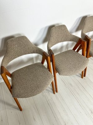 Danish Compass Dining Chairs in Teak by Kai Kristiansen for Sva Møbler, 1950s, Set of 8-XCQ-2022960