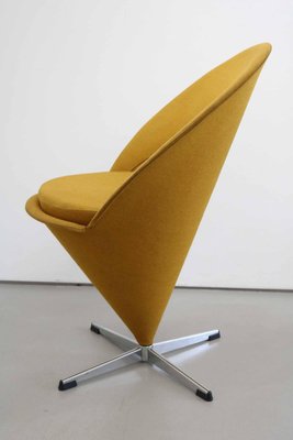 Danish Cone Chair in Original Fabric from Verner Panton, 1960s-SFD-1158257