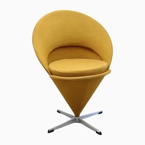 Danish Cone Chair in Original Fabric from Verner Panton, 1960s-SFD-1158257