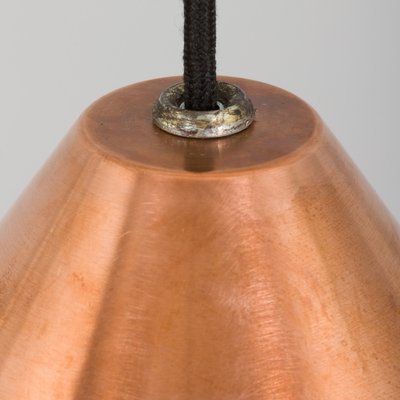 Danish Cone Shaped Pendant Lamp in Copper, 1950s-UE-1345177