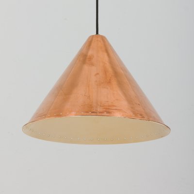 Danish Cone Shaped Pendant Lamp in Copper, 1950s-UE-1345177