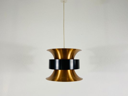 Danish Copper and Black Pendant Lamp, 1960s-PUK-811924