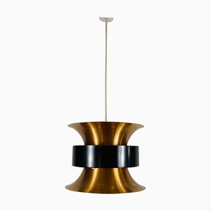 Danish Copper and Black Pendant Lamp, 1960s-PUK-811924