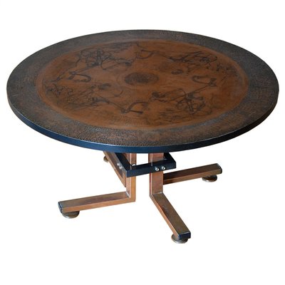 Danish Copper Coffee Table from Monrad, 1960s-GIW-795359