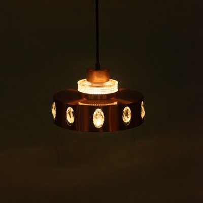 Danish Copper Hanging Lamp, 1960s-HGA-1812860