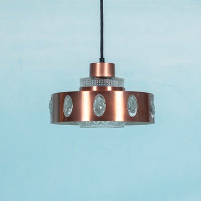 Danish Copper Hanging Lamp, 1960s-HGA-1812860