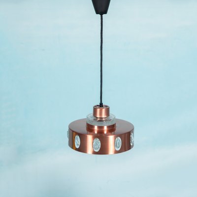 Danish Copper Hanging Lamp, 1960s-HGA-1812860