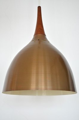 Danish Copper Pendant Lamp in the style of Fog & Mørup, 1960s-OV-831574