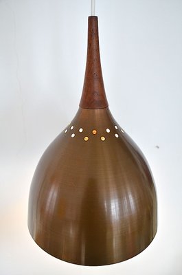 Danish Copper Pendant Lamp in the style of Fog & Mørup, 1960s-OV-831574