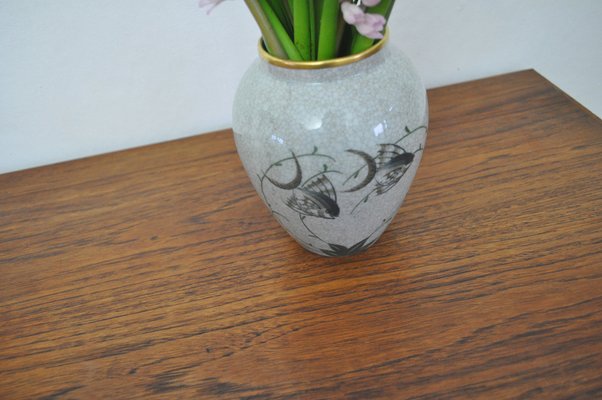 Danish Crackle Glaze Porcelain Vase-HPQ-1191464