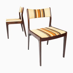 Danish Dark Wood Chairs, 1960s, Set of 2-UY-884677