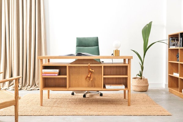 Danish Design Oak Desk-VND-1081771