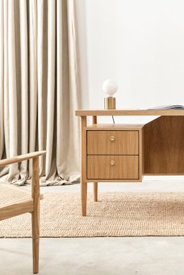 Danish Design Oak Desk-VND-1081771