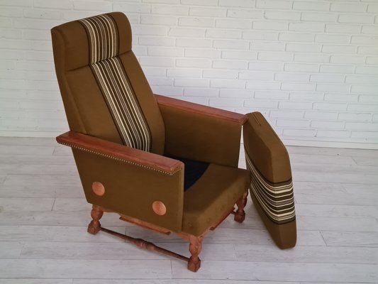 Danish Design Oak Wood Wool Armchairs, 1970s, Set of 2-TMW-1123314