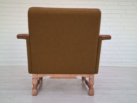 Danish Design Oak Wood Wool Armchairs, 1970s, Set of 2-TMW-1123314