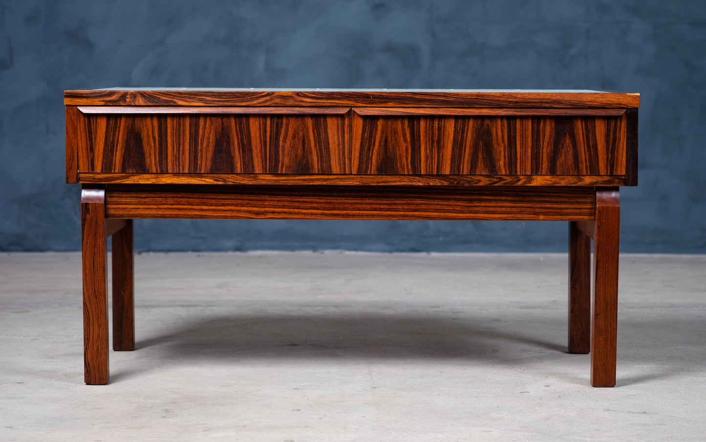 Danish Design Rosewood Entrance Chest with White Tiles, 1960s