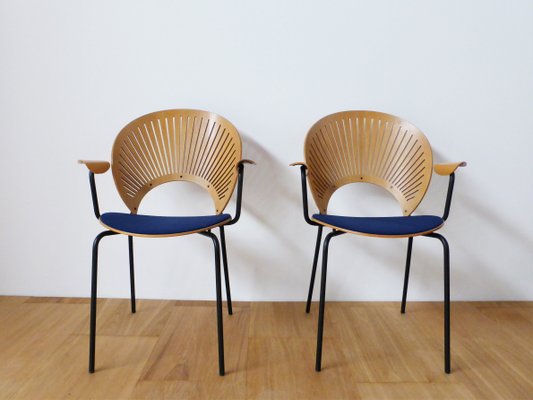 Danish Desk Chairs by Nanna Ditzel, 1950s, Set of 2-KNM-837221