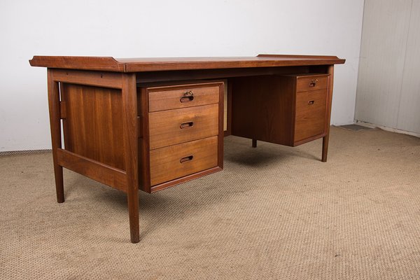 Danish Desk in Teak Model 206 by Arne Vodder for Sibast, 1960s-EMB-2026767