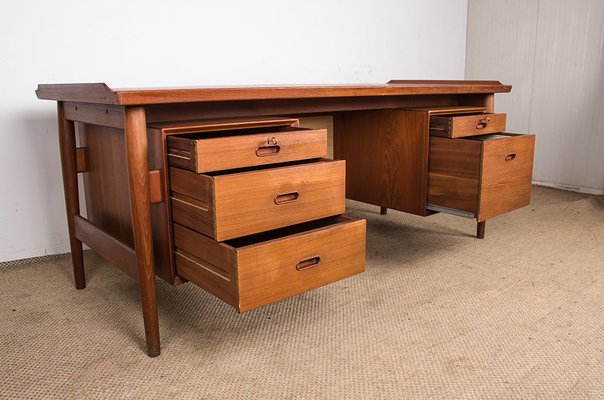 Danish Desk in Teak Model 206 by Arne Vodder for Sibast, 1960s-EMB-2026767