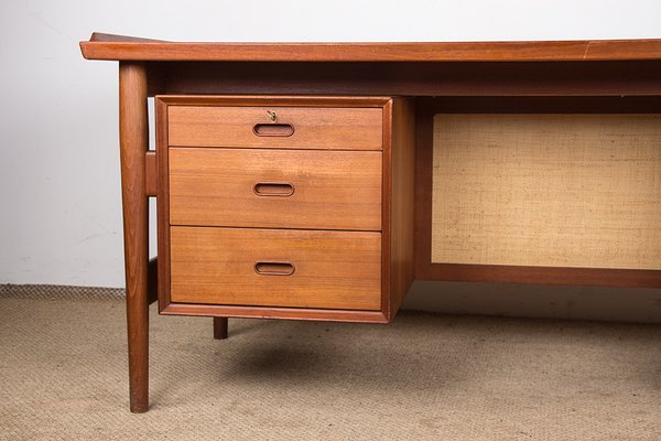 Danish Desk in Teak Model 206 by Arne Vodder for Sibast, 1960s-EMB-2026767