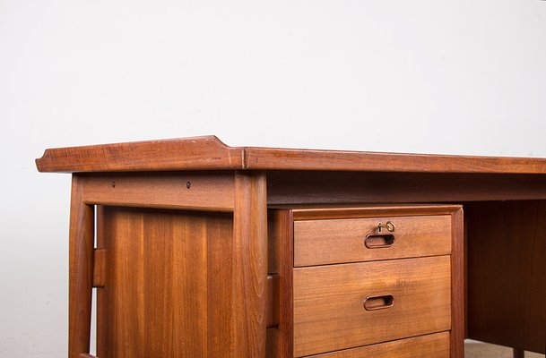 Danish Desk in Teak Model 206 by Arne Vodder for Sibast, 1960s-EMB-2026767