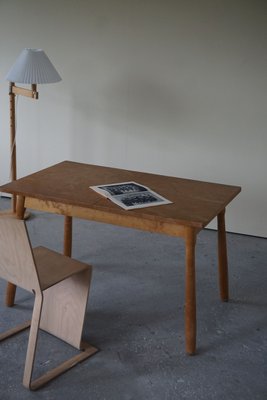 Danish Desk or Extendable Dining Table in Birch by Philip Arctander, 1940s-MXF-925692