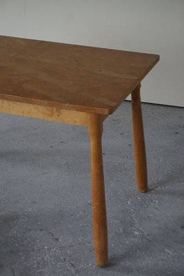 Danish Desk or Extendable Dining Table in Birch by Philip Arctander, 1940s-MXF-925692