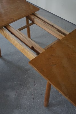 Danish Desk or Extendable Dining Table in Birch by Philip Arctander, 1940s-MXF-925692