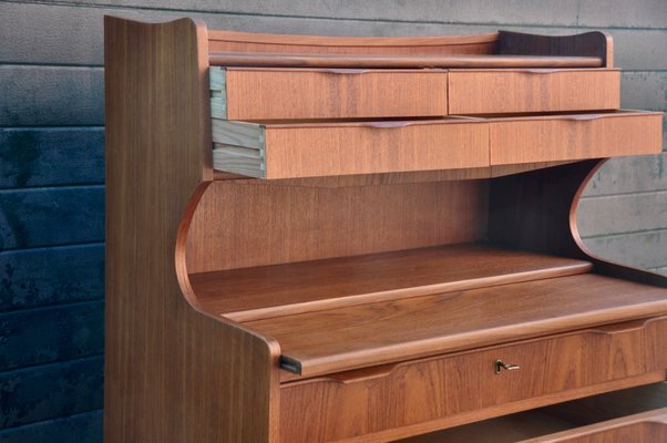 Danish Desktop in Teak with Mirror, 1960s-ROJ-1718571