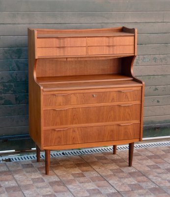 Danish Desktop in Teak with Mirror, 1960s-ROJ-1718571