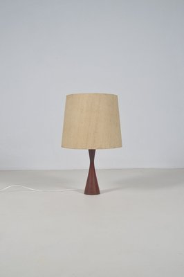 Danish Diabolo Table Lamp with Base in Teak, 1960s-VCR-1765077