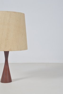 Danish Diabolo Table Lamp with Base in Teak, 1960s-VCR-1765077