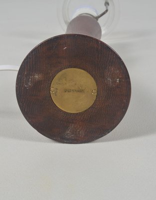 Danish Diabolo Table Lamp with Base in Teak, 1960s-VCR-1765077