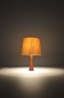 Danish Diabolo Table Lamp with Base in Teak, 1960s-VCR-1765077