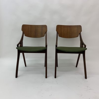 Danish Dining Chairs by Arne Hovmand Olsen, 1950s, Set of 3-BGP-1233943