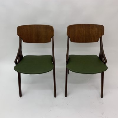 Danish Dining Chairs by Arne Hovmand Olsen, 1950s, Set of 3-BGP-1233943