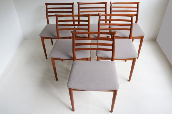 Danish Dining Chairs by Erling Torvits for Sorø Stolefabrik, 1950s, Set of 6-WIP-1729970