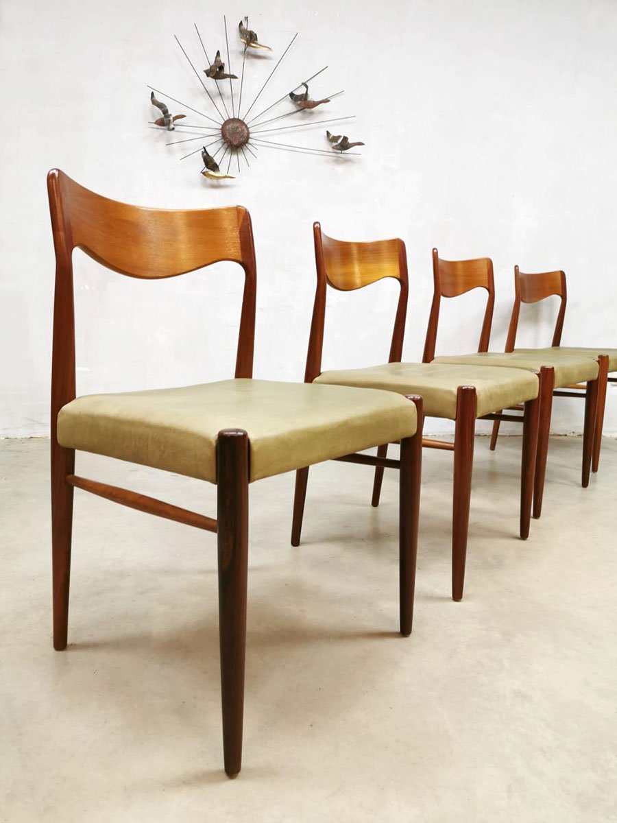 Danish Dining Chairs by Niels O. Moller for J.L. Moller Møbelfabrik, 1950s, Set of 4