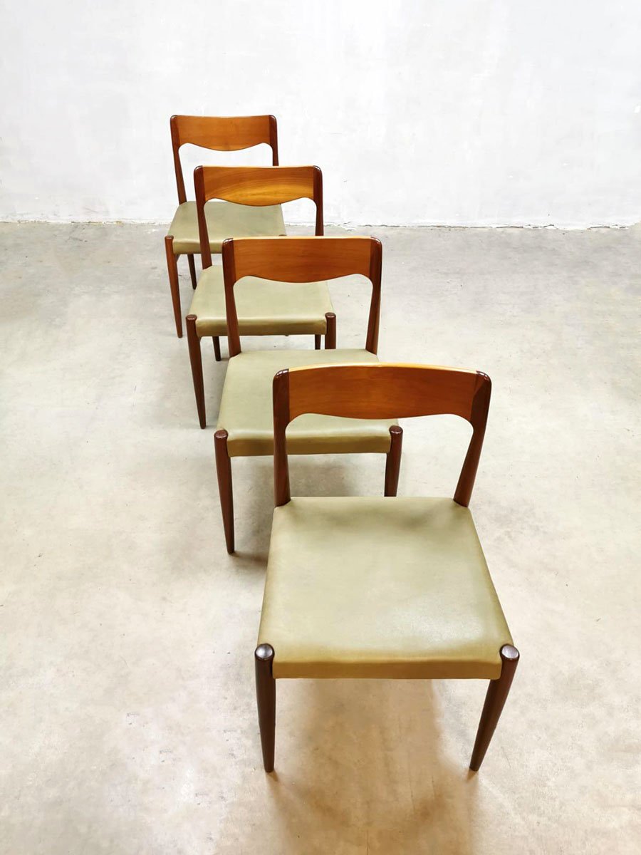 Danish Dining Chairs by Niels O. Moller for J.L. Moller Møbelfabrik, 1950s, Set of 4