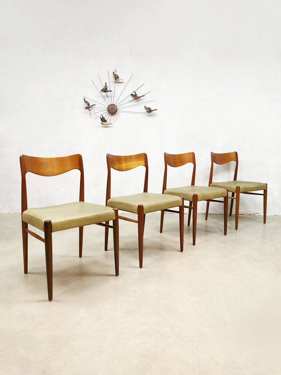 Danish Dining Chairs by Niels O. Moller for J.L. Moller Møbelfabrik, 1950s, Set of 4