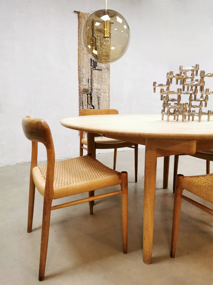 Danish Dining Chairs by Niels Otto (N. O.) Møller, Set of 5