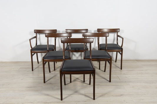 Danish Dining Chairs by Ole Wanscher for Poul Jeppesens Furniture Factory, 1960s, Set of 6