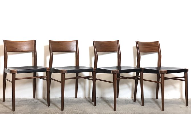 Danish Dining Chairs, Danimarca, 1960s, Set of 4-FQG-1746350