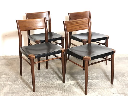 Danish Dining Chairs, Danimarca, 1960s, Set of 4-FQG-1746350