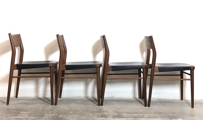 Danish Dining Chairs, Danimarca, 1960s, Set of 4-FQG-1746350