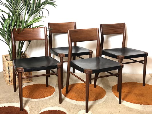 Danish Dining Chairs, Danimarca, 1960s, Set of 4-FQG-1746350