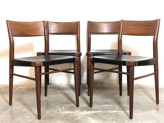 Danish Dining Chairs, Danimarca, 1960s, Set of 4-FQG-1746350