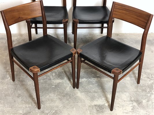 Danish Dining Chairs, Danimarca, 1960s, Set of 4-FQG-1746350