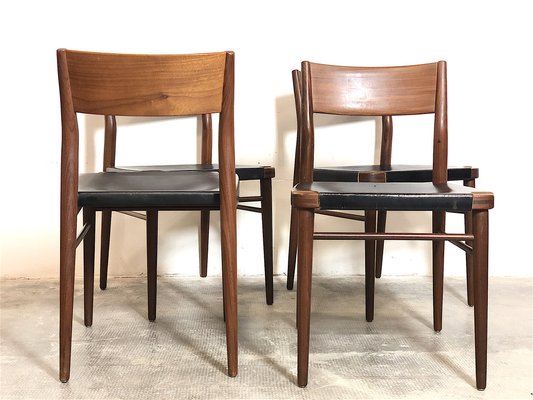 Danish Dining Chairs, Danimarca, 1960s, Set of 4-FQG-1746350